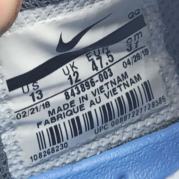 Nike SB Check Solarsoft Mens 13 Gray Skateboard Shoes Athletic Casual 843896-003 - Picture 6 of 15